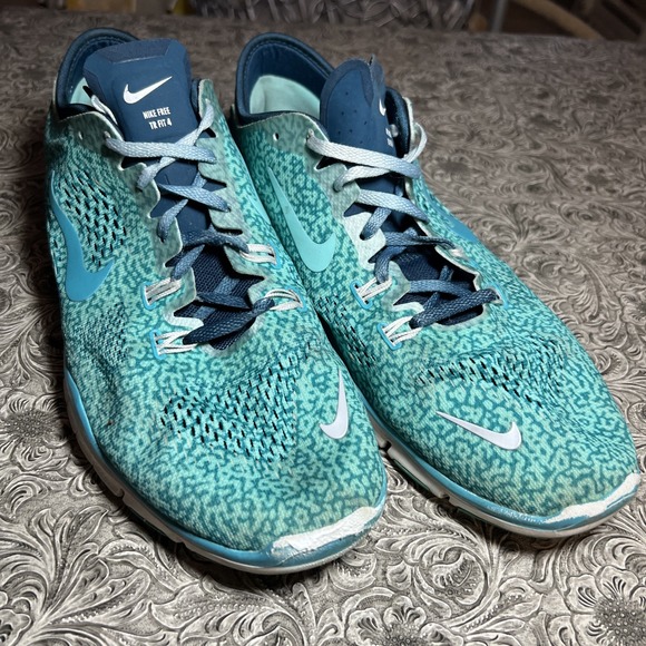 NIKE FREE 5.0 TR FIT 4 Hyper Turquoise Crossfit (629832-303) Women's 10.5 - Picture 1 of 7